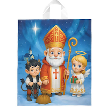 Vánoční taška PE Mikulášská 40x46x8cm