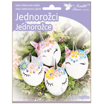 Velikonoční sada k dekorovaní vajíček - Jednorožci