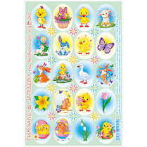 Velikonoční samolepky prolisované 518
