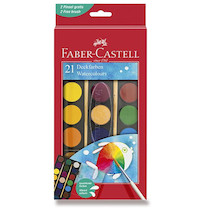 Vodové barvy Faber Castell 30mm 21 barev