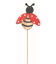 Zápich dřevěný Beruška 5x5,5cm