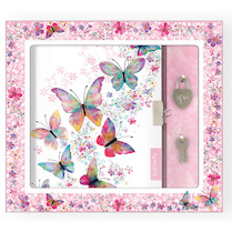 Zápisník se zámkem Motýlci