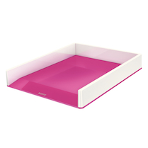 Zásuvka Leitz WOW dvoubarevná růžová