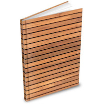 Záznamní kniha A5 čtverecek Imitace dřeva