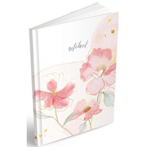 Záznamní kniha A6 čistá Kytky notebook