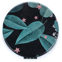 Zrcátko kosmetické Dark leaves