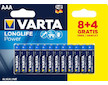 Baterie alkalické Varta Longlife Power LR03-AAA(1,5V) 12ks