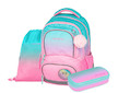 Batoh školní Oxy Next Ombre Pink sada
