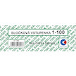 Bločková vstupenka 1- 100