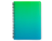 Blok spirálový OMBRE A5 zelený