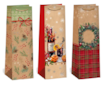 Dárková taška papírová na láhev 11 x 36 cm mix motivů