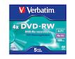 DVD-RW Verbatim 4,7 GB, 4x jewel box 1ks