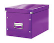 Krabice archivační CLICK-N-STORE čtvercová A4 fialová