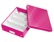 Krabice organizační CLICK-N-STORE A4 růžová