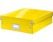 Krabice organizační CLICK-N-STORE A4 žlutá
