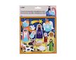 Kreativní puzzle nálepkový set 26x20 cm Betlém
