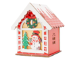 Kreativní sada Vánoční domeček dřevěný barevný 
