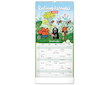 Nástěnný rodinný plánovací kalendář Krteček 2024 21 × 42 cm