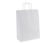 Papírové tašky 24x11x33cm bílé 1ks