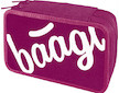Penál dvoupatrový prázdný Baagl Logo růžový