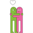 Popisovač Frixion přepisovatelný Ball 0,7 Friends Heart vínová