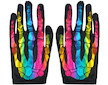 Rukavice kostra 22cm barevné