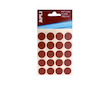 Samolepicí etikety kulaté červené 19mm