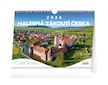 Stolní kalendář Malebná zákoutí Česka s extra velkým kalendáriem 30x21cm