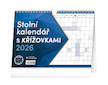 Stolní kalendář s křížovkami s háčkem 30x21cm