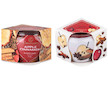 Svíčka sklo 70x62mm vonná Apple Cinnamon