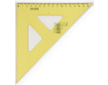 Trojúhelník 45/177 s ryskou žlutý