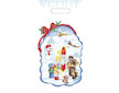 Vanoční sáček s průhmatem 40x19,5cm