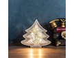 Vánoční světlo LED stromek dřevo 15cm