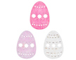 Velikonoční dekorace vejce růžové mix 12ks 4cm
