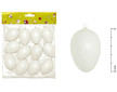 Velikonoční vajíčka plastová bílá 6cm 12ks