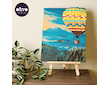 Výtvarná sada OKTO Malba a 3D modelování obraz Hot Air Balloon Flight 30x40 cm