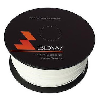 3D PLA filament 3DW 1,75mm bílý 1kg