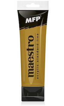 Akrylová barva Maestro tuba 75ml zlatá