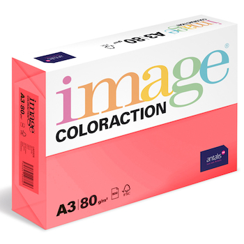 Barevný papír Image Coloraction A3 80g reflexní růžová 500 ks