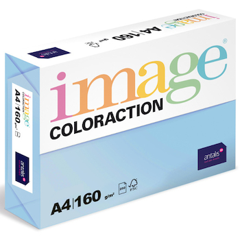 Barevný papír Image Coloraction A4 160g pastelová ledově modrá 250 ks