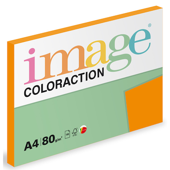 Barevný papír Image Coloraction A4 80g intenzivní cihlově oranžová 100 ks