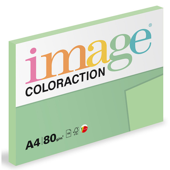 Barevný papír Image Coloraction A4 80g pastelově zelená 100 ks