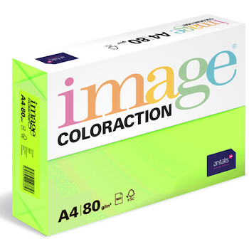 Barevný papír Image Coloraction A4 80g reflexní zelená 500 ks