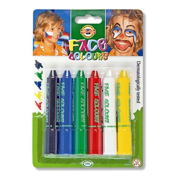 Barvy na obličej 6ks