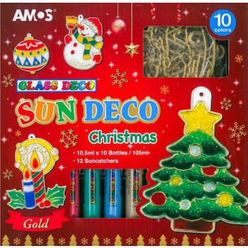 Barvy na sklo sada 10 barev