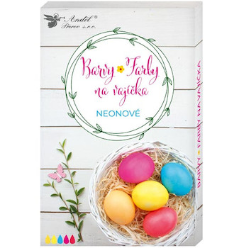 Barvy na vajíčka gelové neonové 5 ks v balení