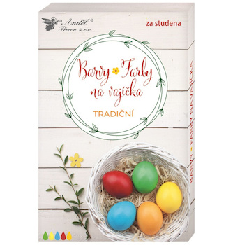 Barvy na vajíčka tradiční 5ks v balení