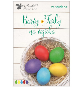Barvy na vajíčka tradiční tablety 5ks v balení za studena