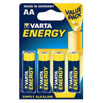 Baterie alkalická Varta Energy AA R06 4ks