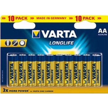 Baterie alkalická Varta Longlife AA R06 10ks